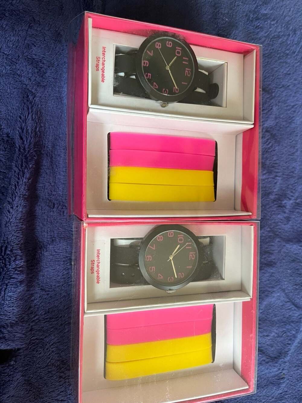 Target Brand Girls Analog Watch Set with Interchangeable Straps (2 Pack)